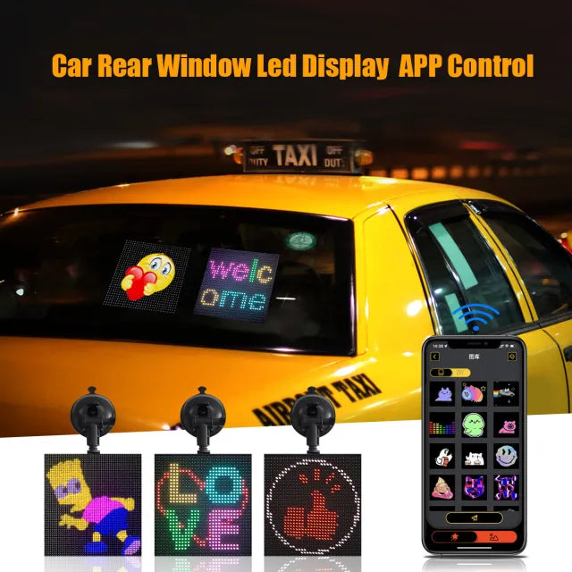 🚗 Car Rear Window LED Display شاشة LED خلفية للسيارة