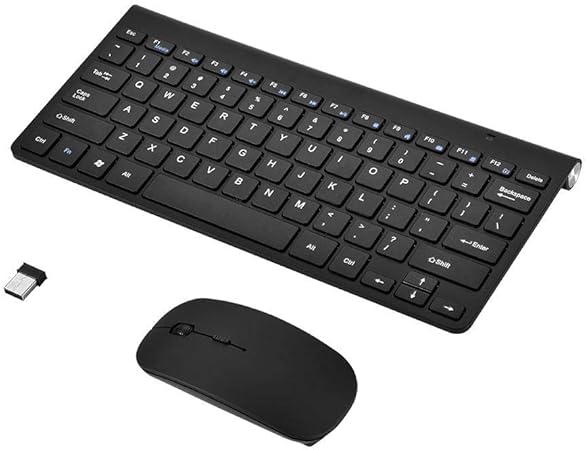 Ultra-Slim Wireless Keyboard & Mouse Combo – مجموعة لوحة مفاتيح وفأرة لاسلكية فائقة النحافة