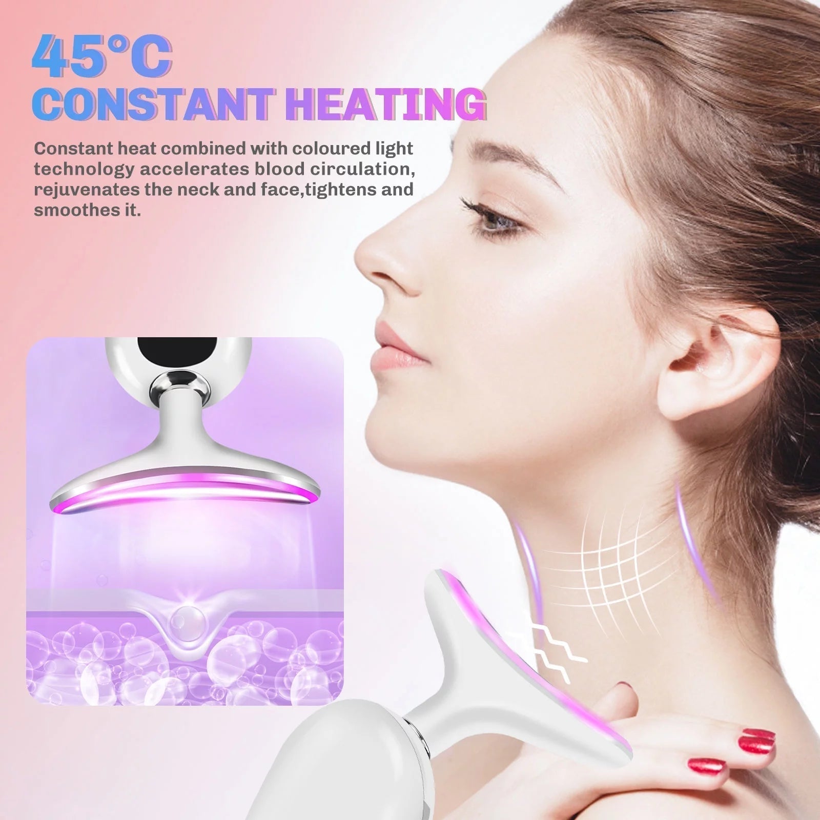 ✨ LED Neck &amp; Face Beauty Device جهاز تدليك الوجه والرقبة بتقنية LED