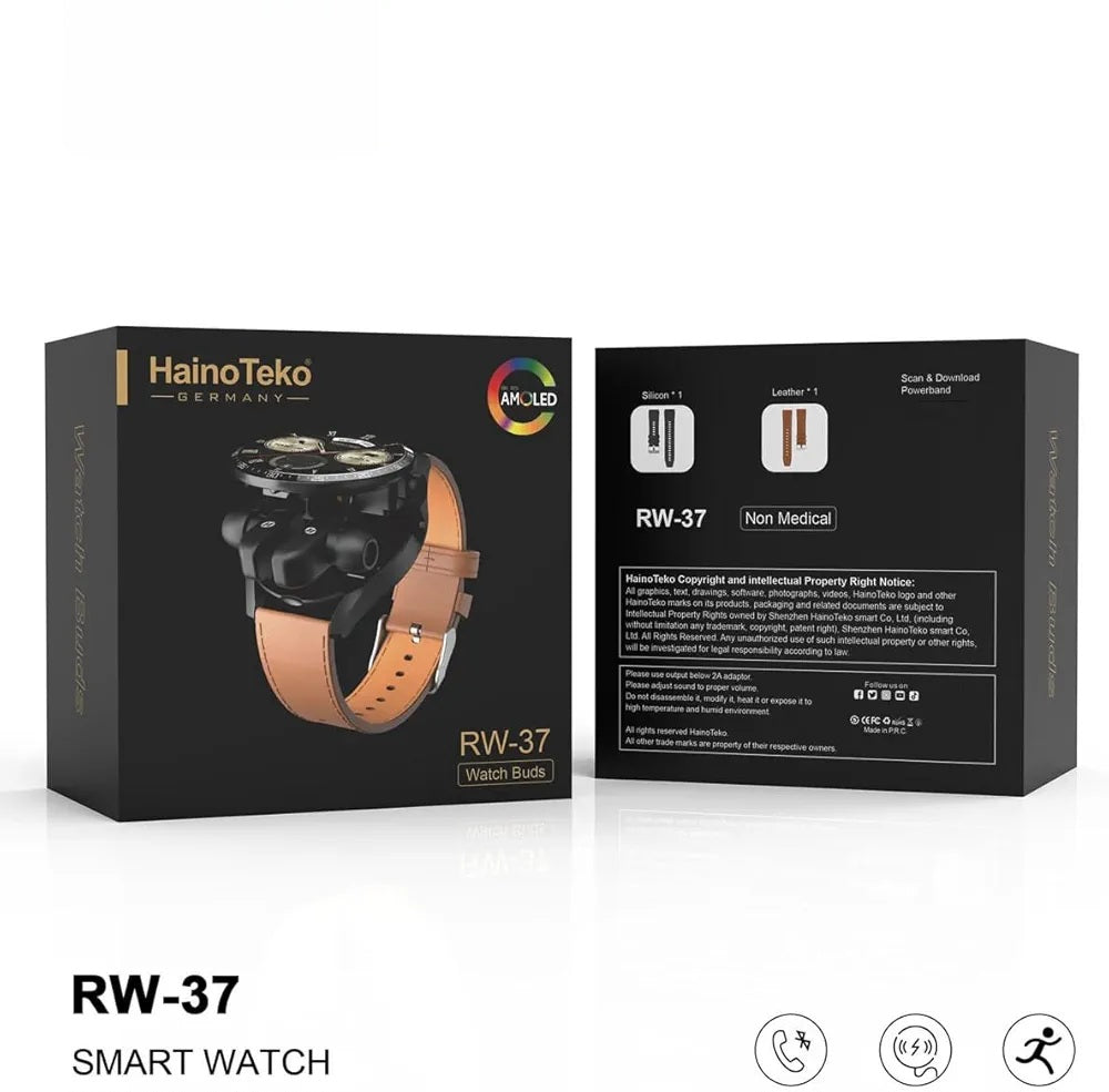 ⌚🎧 Hanio Teko RW37 – ساعة ذكية + Earbuds في جهاز واحد