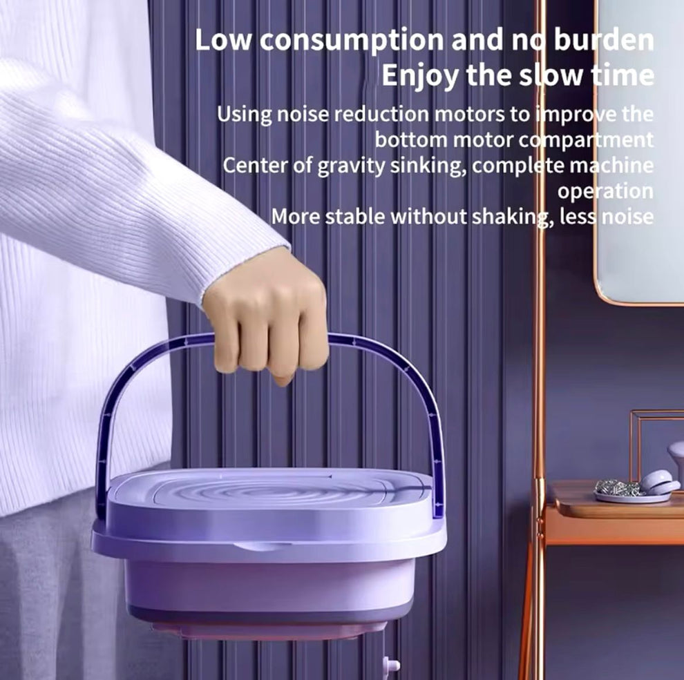 🧺 Mini Washing Machine غسالة صغيرة متعددة الاستخدام – مثالية للشقق والسفر