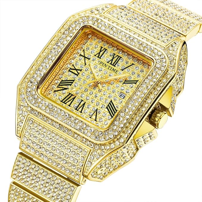 💎 Luxury Gold Set – ساعة + عقد + أساور فاخرة