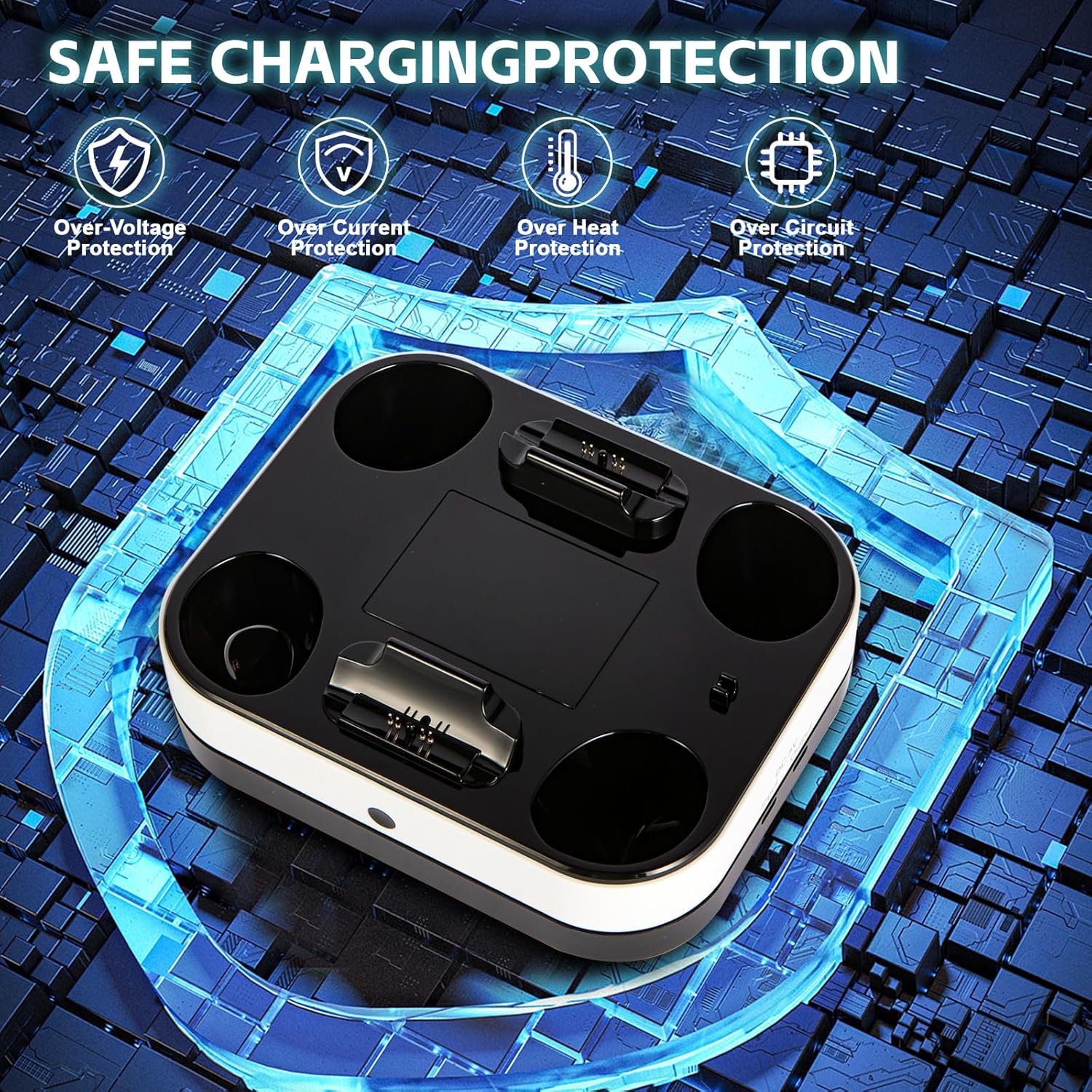 Dual Charging Base for PS5 Controlerقاعدة شحن مزدوجة لوحدة تحكم PS5