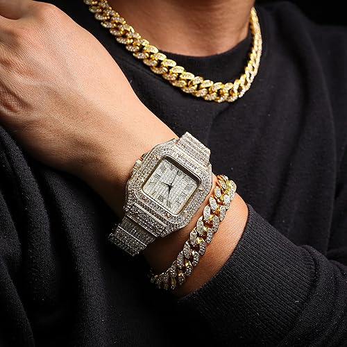 💎 Luxury Gold Set – ساعة + عقد + أساور فاخرة