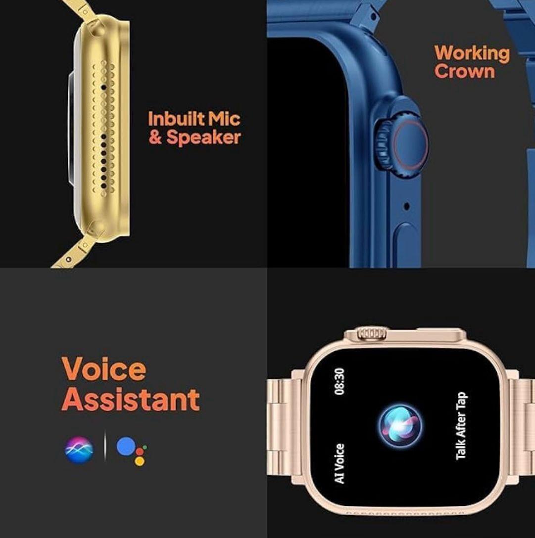 ⌚ 7 in 1 Ultra Gold Smart Watch – ساعة ذكية فاخرة متعددة المزايا