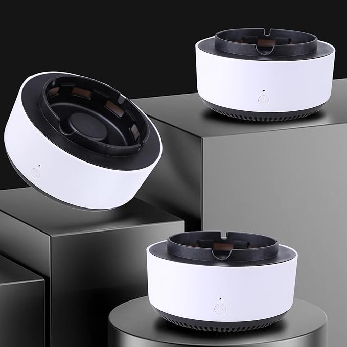 🌬️ Air Purifier Ashtray – منفضة سجائر مع منقّي هواء