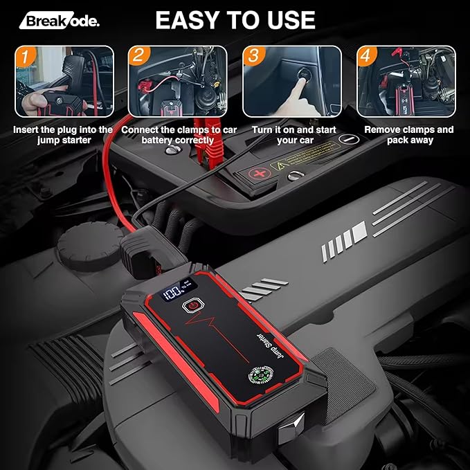 ⚡ Car Jumper جهاز تشغيل السيارة المحمول (Jump Starter)