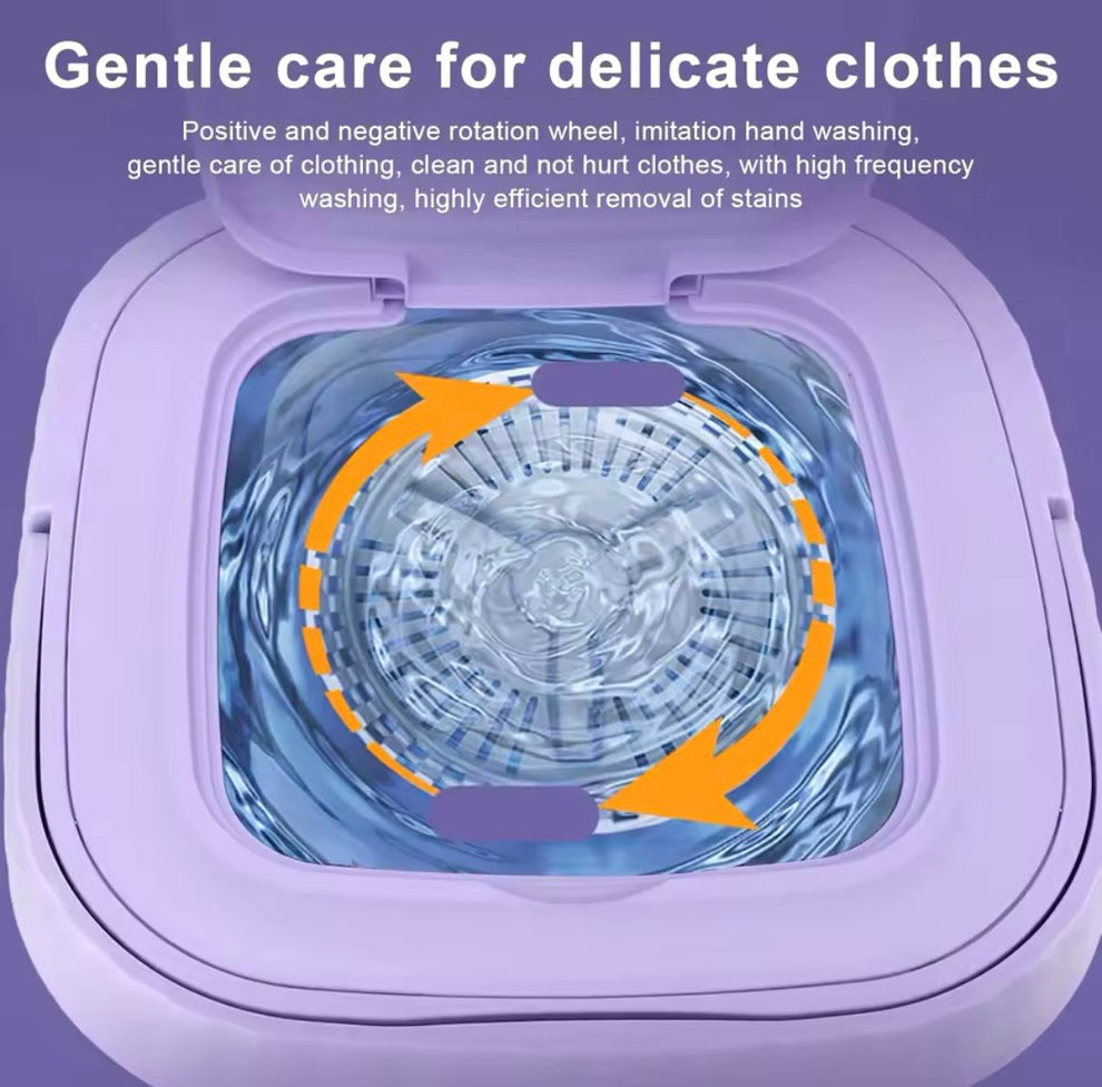 🧺 Mini Washing Machine غسالة صغيرة متعددة الاستخدام – مثالية للشقق والسفر