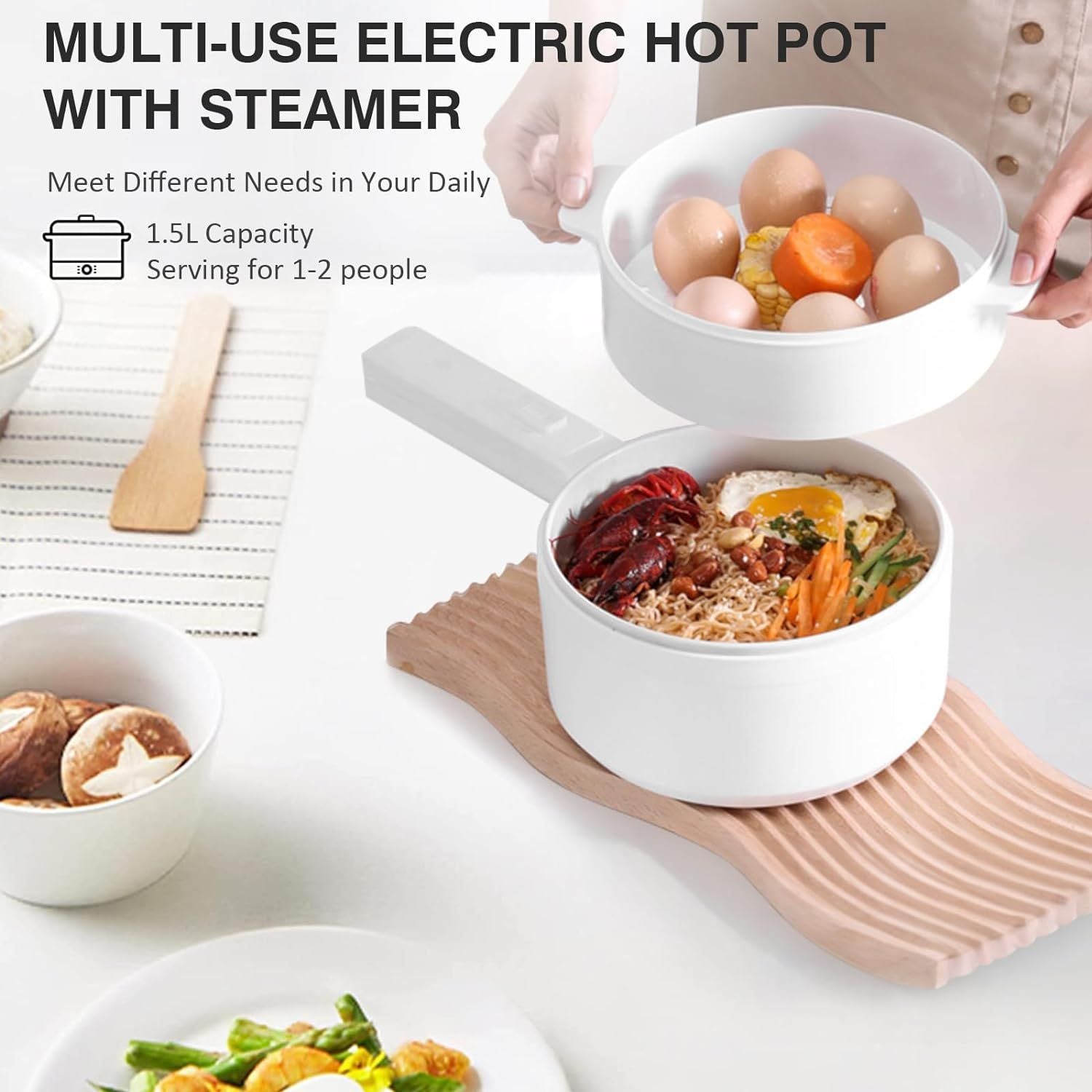🍲 Electric Hot Pot – قدر كهربائي متعدد الاستخدامات
