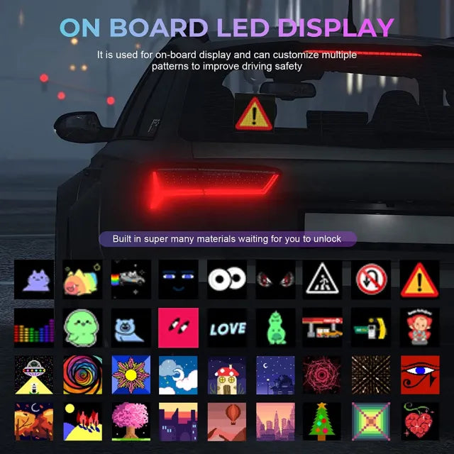 🚗 Car Rear Window LED Display شاشة LED خلفية للسيارة