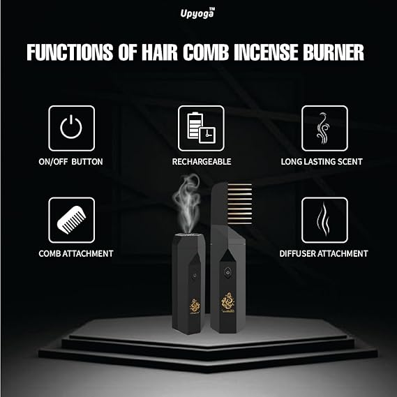 ✨ 2 in 1 Hair Comb Incense Burner مشط شعر مع مبخرة عطرية 2 في 1