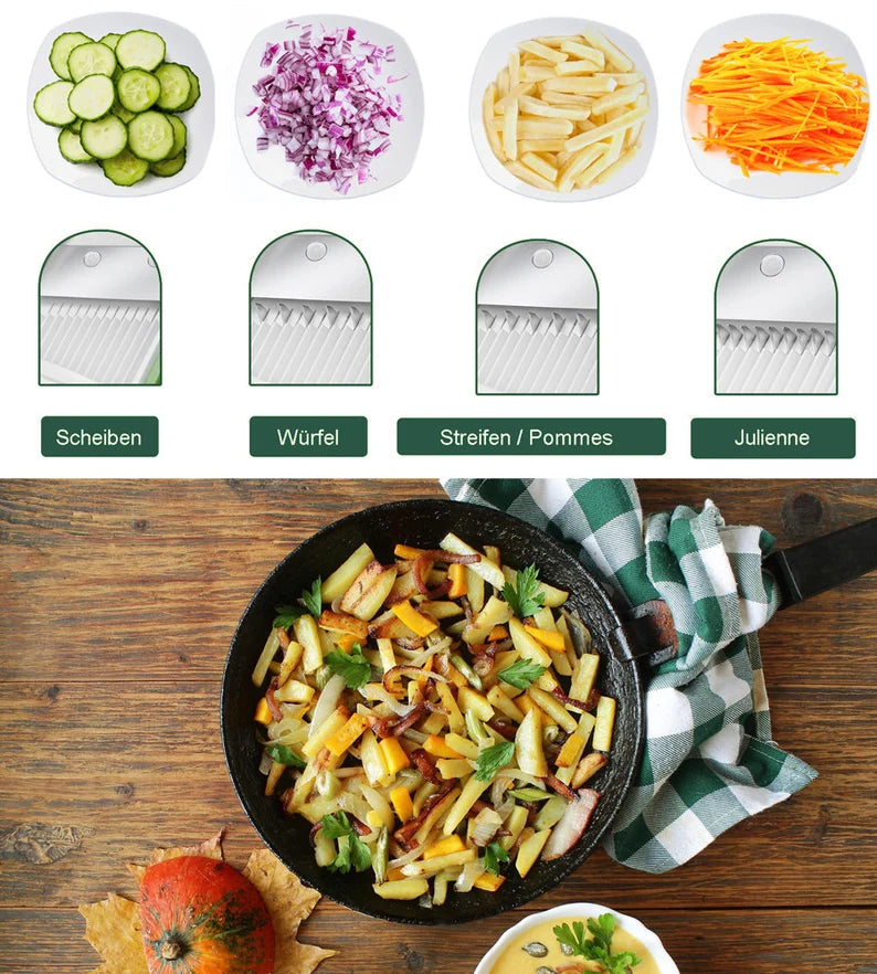 🥕 All in One Vegetable Slicer قطّاعة الخضار متعددة الاستخدام