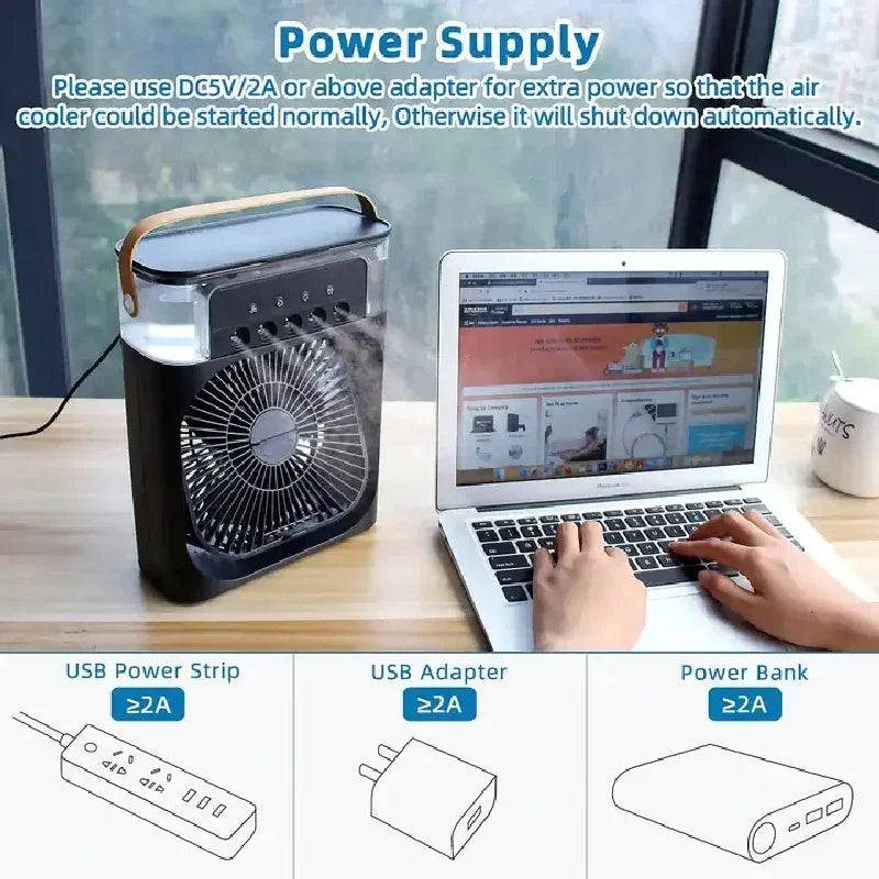 ❄️ Mini Air Condition Cooler – تبريد محمول وفعّال